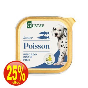 DOG GUSTAV PATE JUNIOR PESCADO 150 gr.